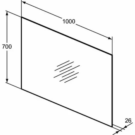 Oglinda cu iluminare si dezaburire Ideal Standard Mirror&Light Ambient 100x70 cm [3]