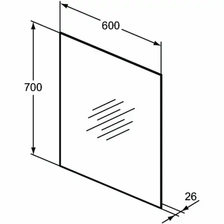Oglinda cu iluminare si dezaburire Ideal Standard Mirror&Light Ambient 60x70 cm [3]