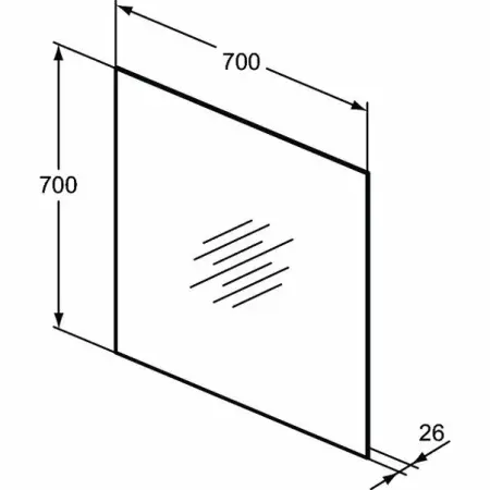 Oglinda cu iluminare si dezaburire Ideal Standard Mirror&Light Ambient 70x70 cm [3]