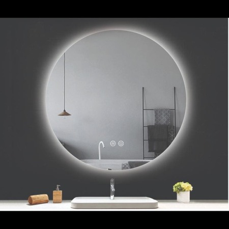 Oglindă Fluminia, Calatrava Ambient 90, rotundă, cu iluminare LED, 3 culori, dezaburire [2]