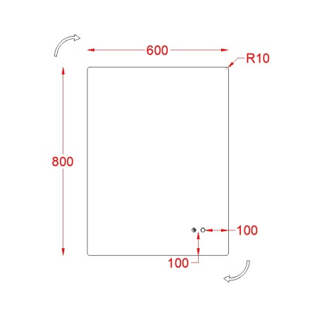 Oglinda Fluminia, Morris Ambient, dreptunghiulara, cu iluminare LED, 3 culori [1]