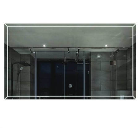 Oglinzi cu iluminare - Oglindă Fluminia, Palladio 90, dreptunghiulară 90 x 65cm, cu LED Ambiental Light, 3 culori, dezaburire