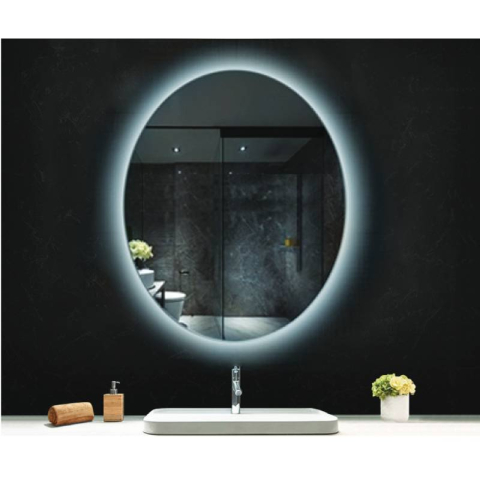 Oglindă, Fluminia, Picasso Ambient 60, ovală, cu iluminare LED, 3 culori, dezaburire [3]