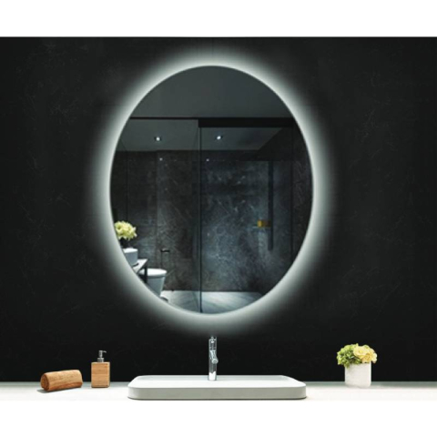 Oglindă, Fluminia, Picasso Ambient 60, ovală, cu iluminare LED, 3 culori, dezaburire [2]
