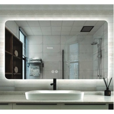 Oglinzi cu iluminare - Oglindă Fluminia, Verona 120, dreptunghiulară 120 x 80 cm, cu iluminare LED, 3 culori, dezaburire