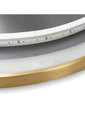 Oglindă LED 100cm MMJ auriu periat [7]