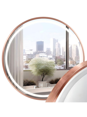 Mobilier Baie - Oglindă LED 100cm MMJ cupru periat