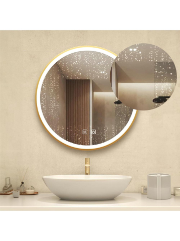 Oglindă LED 50cm MMJ auriu [3]