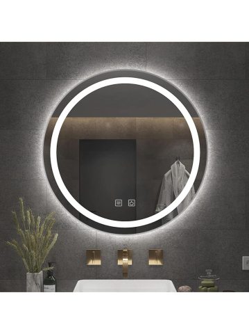 Oglindă LED 50cm MMJ crom periat [10]