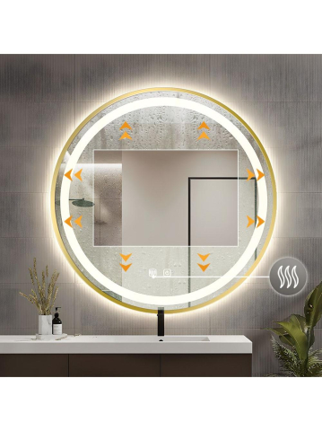 Oglindă LED 60cm MMJ auriu [3]