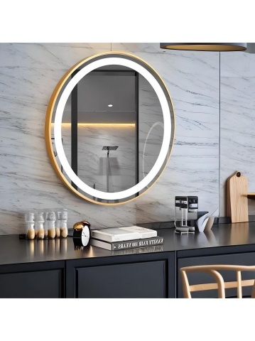 Oglindă LED 60cm MMJ auriu [5]