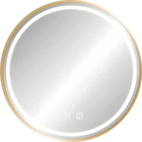 Oglindă LED 60cm MMJ auriu periat [8]