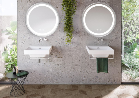 Oglindă LED 60cm MMJ Crom periat [7]