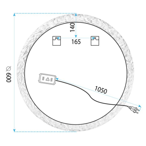 Oglindă LED 60cm YH-3562 [7]