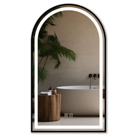 Mobilier Baie - Oglindă LED 60x100cm DASH negru