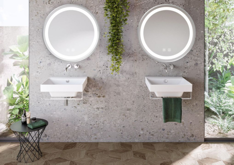 Oglindă LED 70cm MMJ Crom periat [6]