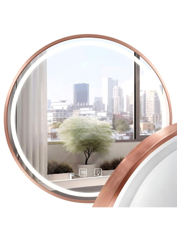 Mobilier Baie - Oglindă LED 70cm MMJ cupru periat