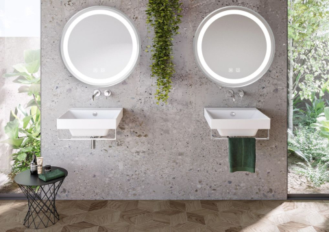 Oglindă LED 80cm MMJ Crom periat [7]