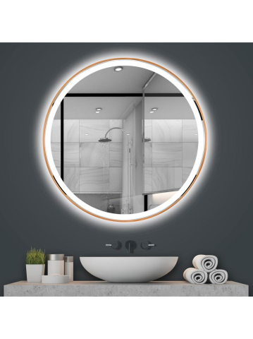 Oglindă LED 80cm MMJ cupru periat [1]