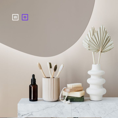 Oglindă LED 80x60cm CLOUD C [3]