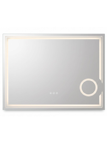 Oglinda LED Rea Haven 80x60cm fara rama panou tactil anti-aburire 12W [4]