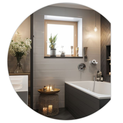 Mobilier Baie - Oglindă LED 80x70cm YH-3355