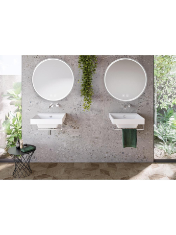 Oglindă LED 90cm MMJ crom periat [8]