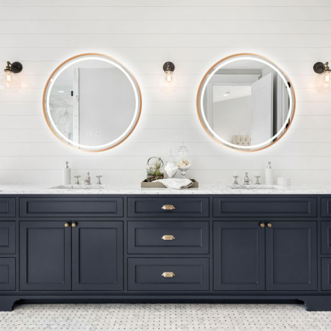 Oglindă LED 90cm MMJ cupru periat [7]