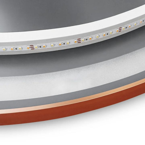 Oglindă LED 90cm MMJ cupru periat [8]