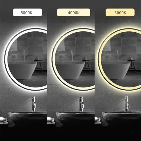 Oglinda LED BAS Crom 50cm, Rea [3]
