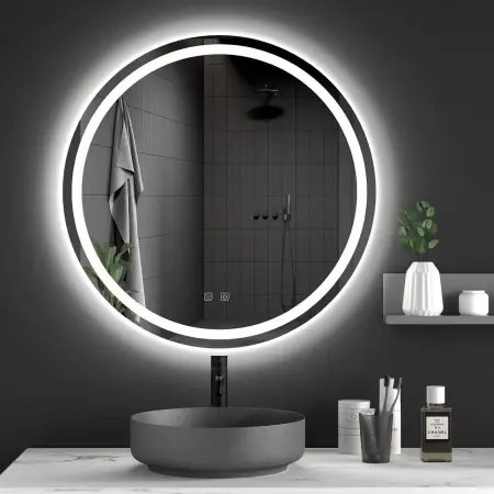 Oglinda LED BAS Crom 90cm, Rea [1]