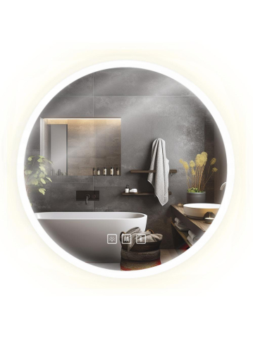 Mobilier Baie - Oglindă LED BLUETOOTH FFJ 80cm