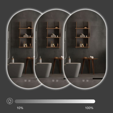 Oglindă LED EGG 60x80 cm [2]