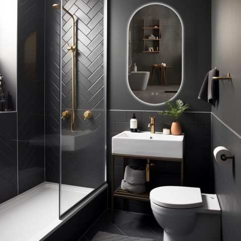 Oglindă LED EGG 60x80 cm [3]