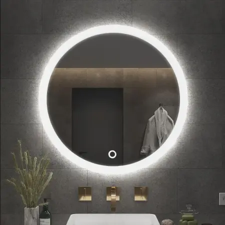 Oglinda LED FFJ50 Crom 50cm, Rea [2]