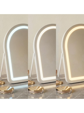 Oglindă LED GLAM alb 40x45cm [6]
