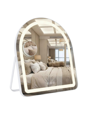 Oglindă LED GLAM alb 40x45cm [1]