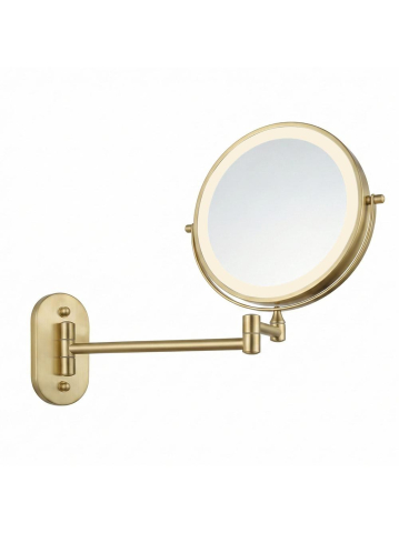 Oglindă LED Glow auriu periat [9]