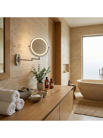 Oglindă LED Glow crom [8]