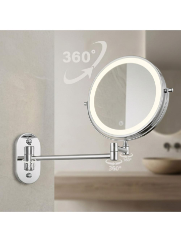 Oglindă LED Glow crom [4]