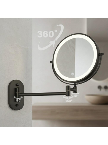 Oglindă LED Glow negru [3]