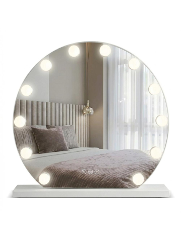 Mobilier Baie - Oglindă LED HOLLYWOOD alb 50 cm