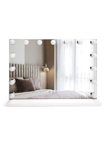 Oglindă LED HOLLYWOOD alb  [5]