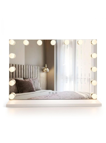 Oglindă LED HOLLYWOOD alb  [11]