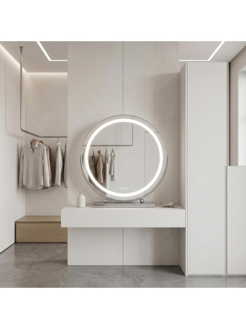 Oglinda LED Make-Up crom 50 cm Rea [5]