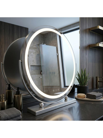 Oglinda LED Make-Up crom 50 cm Rea [2]