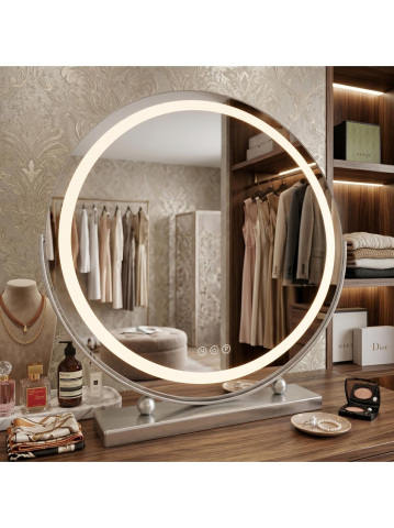 Oglinda LED Make-Up crom 50 cm Rea [3]