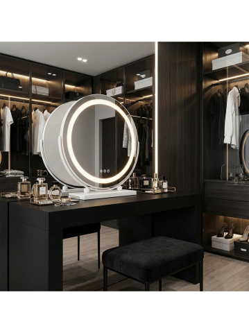 Oglindă LED MAKE-UP alb 40 cm [3]