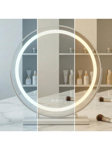 Oglindă LED MAKE-UP alb 50 cm [8]