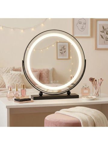 Oglindă LED MAKE-UP negru 40 cm [2]